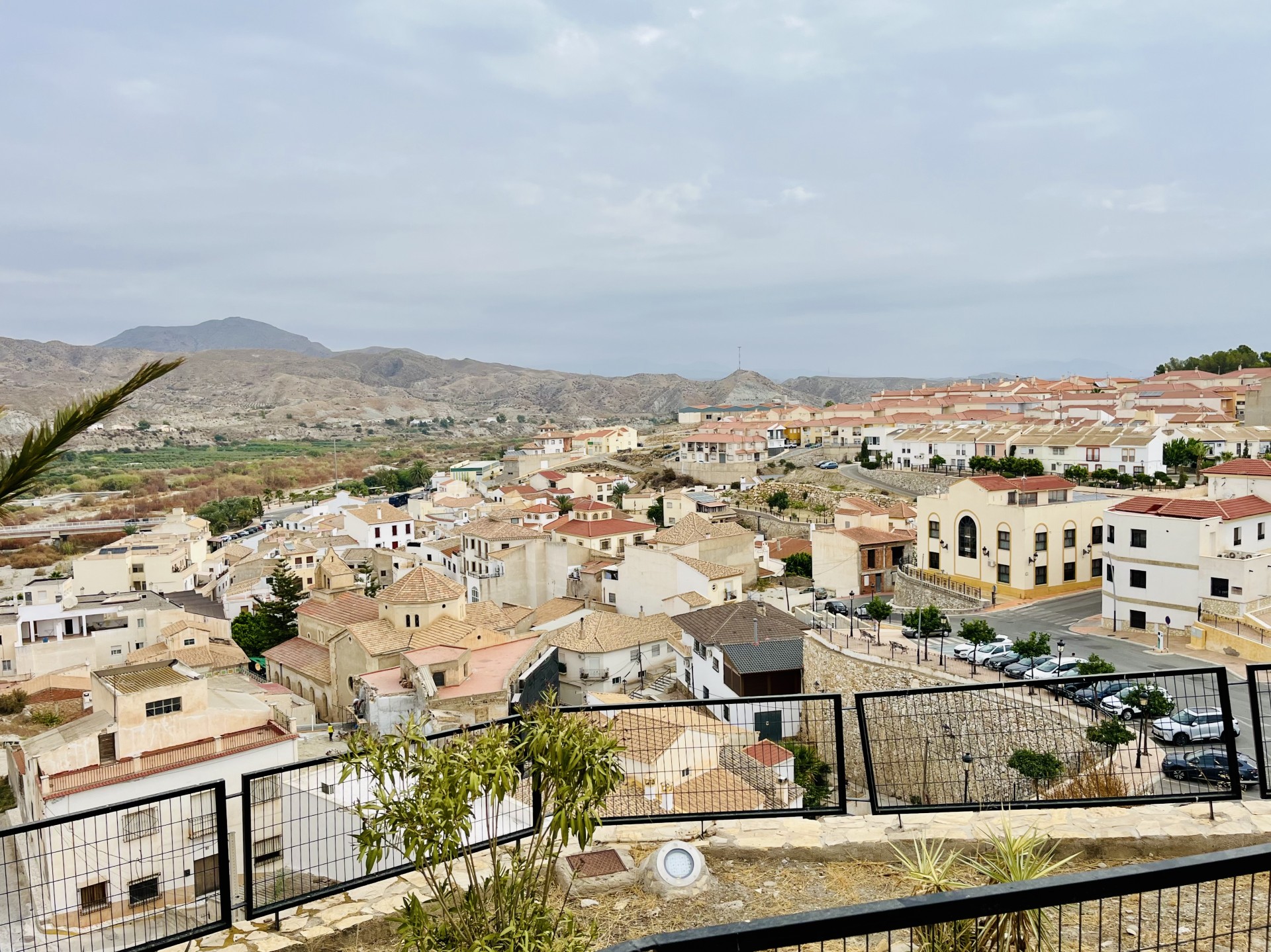 Typical Almería village nestled between hills